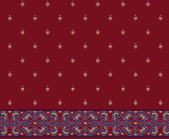 A302 Bordo cami halısı deseni