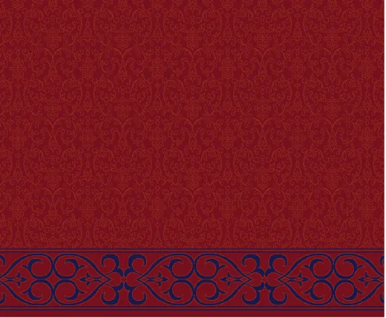 A305 Bordo cami halısı deseni