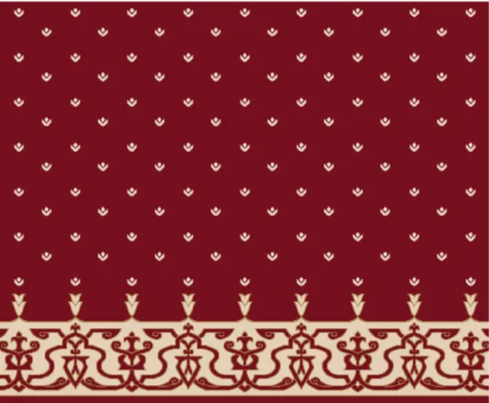 A306 Bordo cami halısı deseni