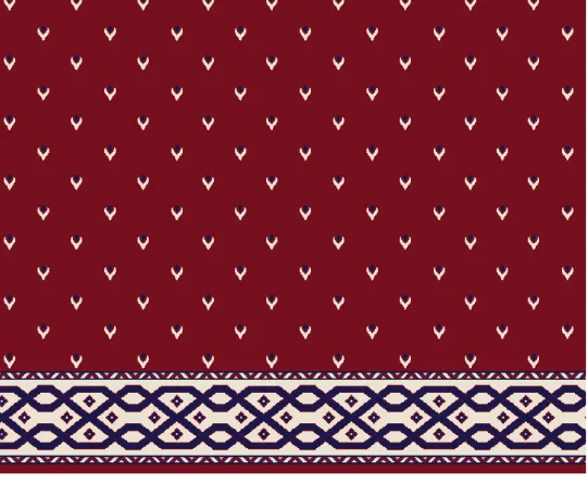 A307 Bordo cami halısı deseni