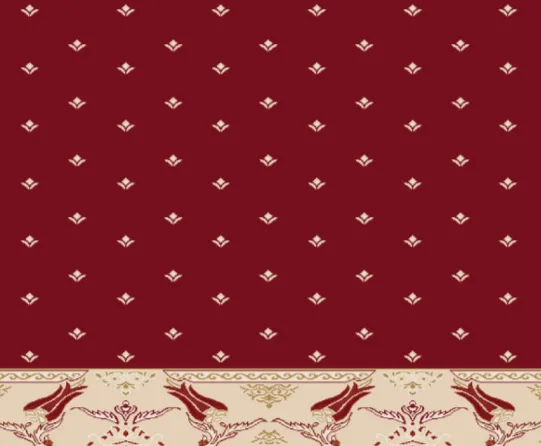 A308 Bordo cami halısı deseni