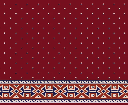 A311 Bordo cami halısı deseni