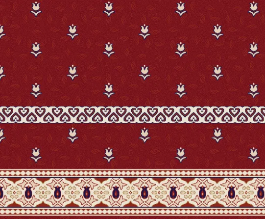 A318 Bordo cami halısı deseni