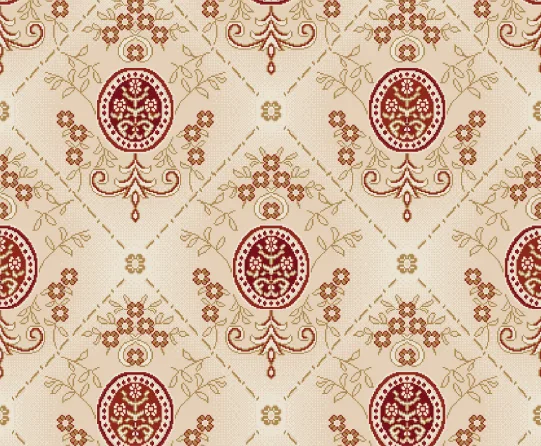 D3007 Bej cami halısı deseni