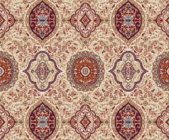 D3009 Bej cami halısı deseni