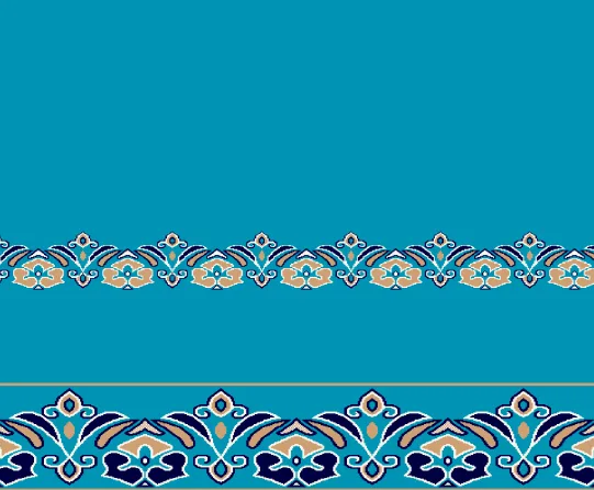 D322 Açık Mavi cami halısı deseni
