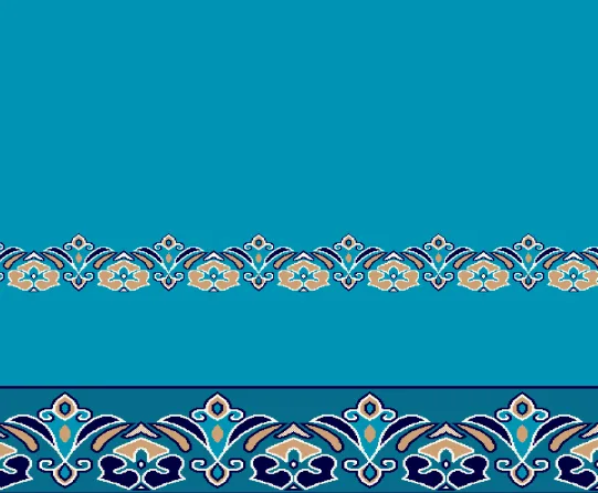 D324 Açık Mavi cami halısı deseni