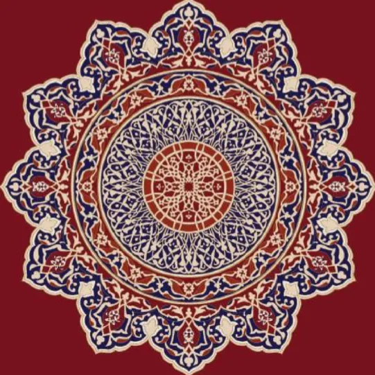 G301 Bordo cami halısı deseni