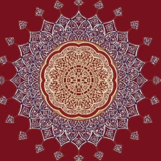 G304 Bordo cami halısı deseni